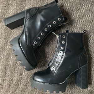 Heeled booties - great condition!